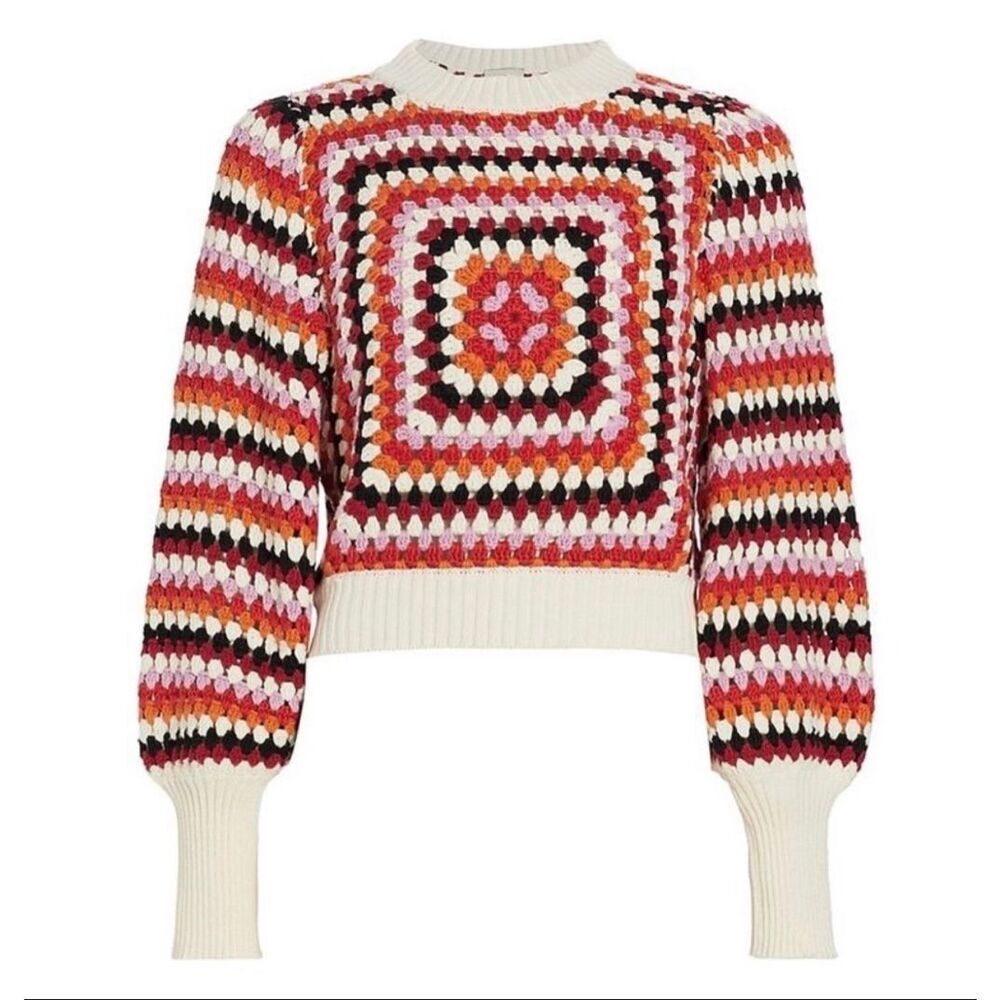 Farm Rio Knit Multi Color Sweater | Medium - Picture 4 of 12